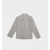 Achille Baby Shirt, Beige Grey Tartan - Button Downs - 2