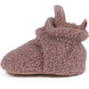 Sherpa Snap Booties, Soft Pink - Booties - 2