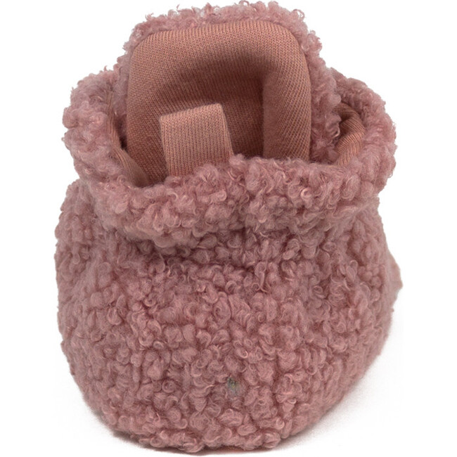 Sherpa Snap Booties, Soft Pink - Booties - 4