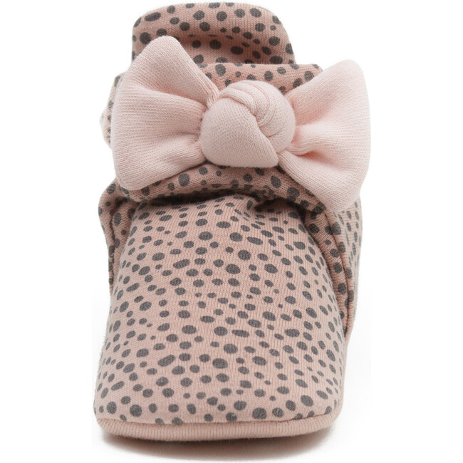Animal Bow Bootie, Pink Leopard - Booties - 3