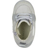 Migo Leather Sneakers, Silver - Sneakers - 6