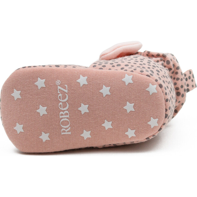 Animal Bow Bootie, Pink Leopard - Booties - 5