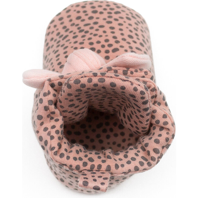 Animal Bow Bootie, Pink Leopard - Booties - 6
