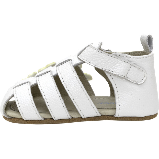 Mariposa White Leather Sandal - Sandals - 8