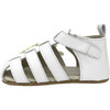 Mariposa White Leather Sandal - Sandals - 8