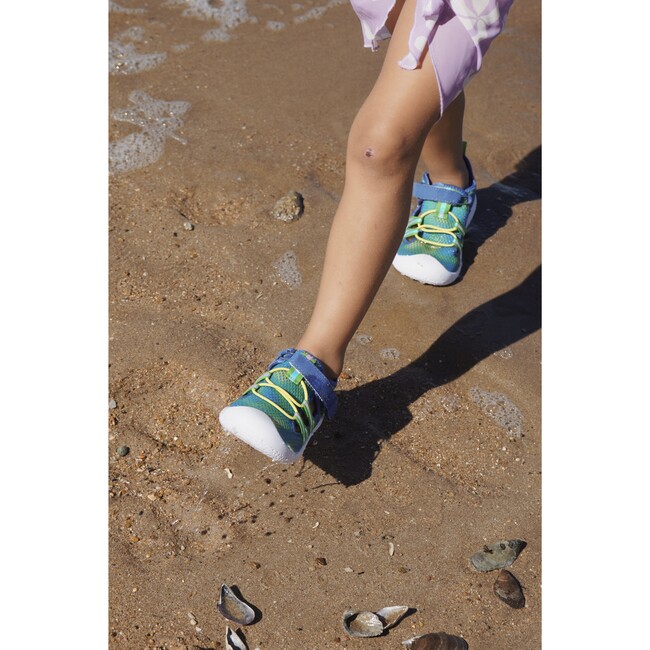 Ice Dye Blue Spandex Water Shoe - Swim Shoes - 2