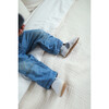 Harbor, Grey Seersucker Espadrille Soft Sole - Crib Shoes - 2