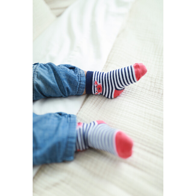 Let's Sail Away Assorted Boys 6pk Sock - Socks - 3