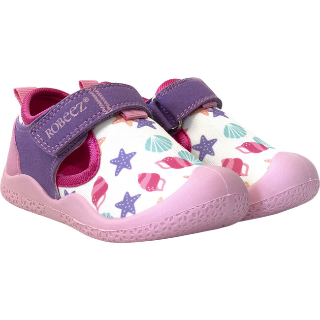 Seashells Water Shoes, Pink & Purple - Swim Shoes - 1