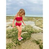 Aloha Vibes Bright Pink Spandex Water Shoe - Swim Shoes - 2 - thumbnail