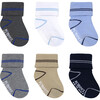 Liam Stripes Turncuff Sock, Assorted (6 Pack) - Socks - 1 - thumbnail