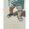 Shibori Shark Tie-Dye Print Aqua Shoes, Grey - Swim Shoes - 2