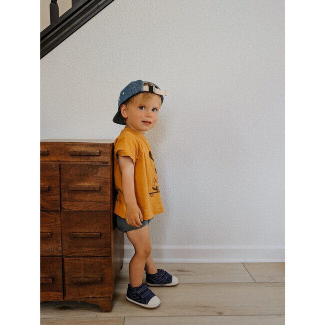 Joey Crib Shoes, Navy - Crib Shoes - 2
