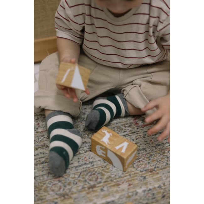 Rugby Stripes Quarter Sock, Assorted (3 Pack) - Socks - 2