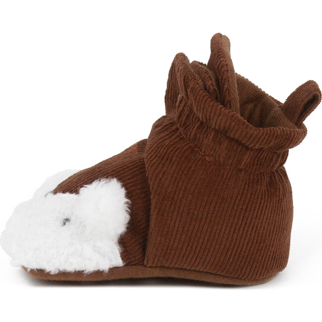 Felix Corduroy Snap Booties, Rust - Booties - 2
