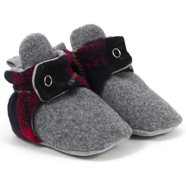 Jack Snap Booties, Grey - Booties - 1