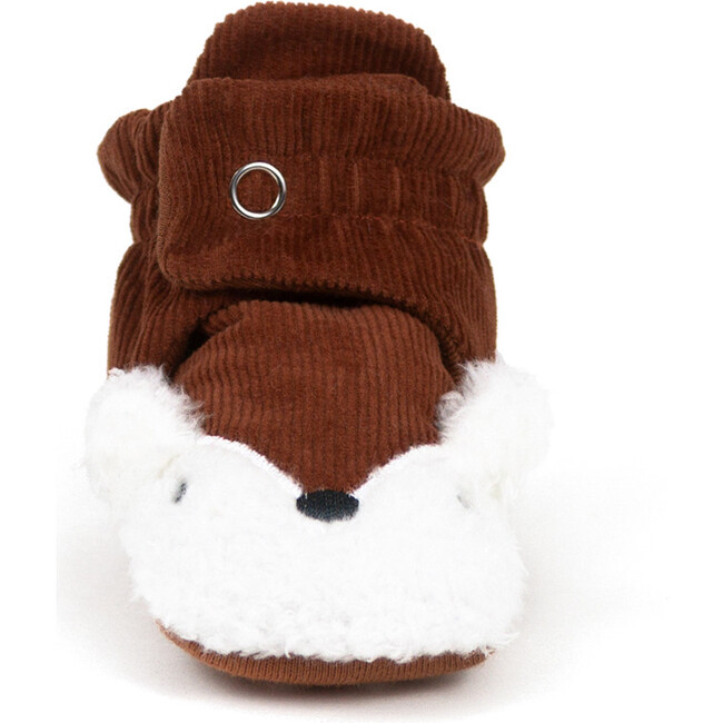 Felix Corduroy Snap Booties, Rust - Booties - 3
