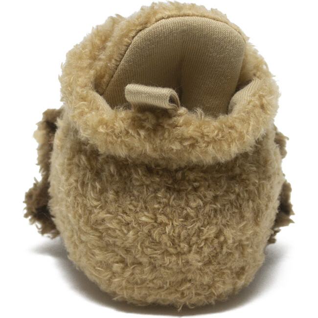 Lionel Faux Furry Snap Booties, Brown - Booties - 4
