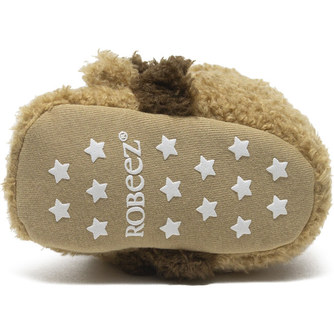 Lionel Faux Furry Snap Booties, Brown - Booties - 5