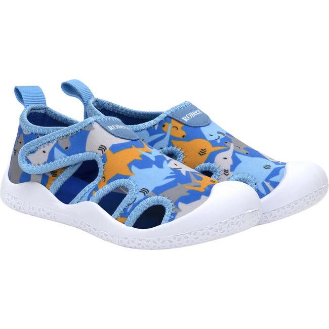 Shark Time Blue Spandex Water Shoe