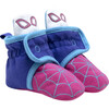 Ghost Spider Booties, Navy & Pink - Booties - 1 - thumbnail