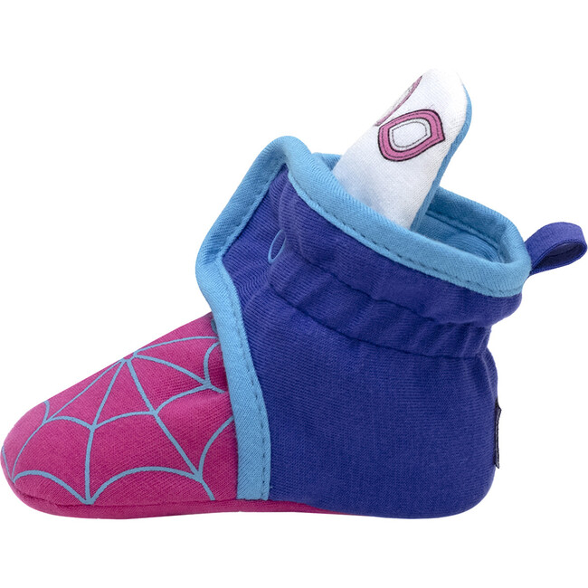 Ghost Spider Booties, Navy & Pink - Booties - 2