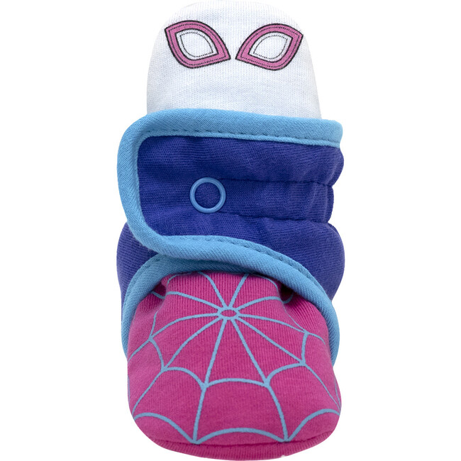 Ghost Spider Booties, Navy & Pink - Booties - 3