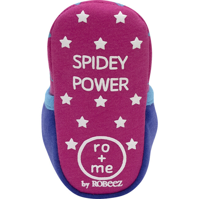 Ghost Spider Booties, Navy & Pink - Booties - 5