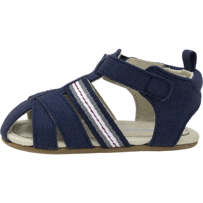 Stuart Navy Canvas Sandal - Sandals - 7