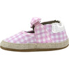 Summer Pink Gingham Espadrille Soft Sole - Crib Shoes - 7