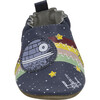 Rule the Galaxy Soft Sole Shoes, Blue - Crib Shoes - 3