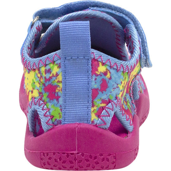Kaleidoscope Tie Dye Water Shoes, Light Blue - Booties - 4