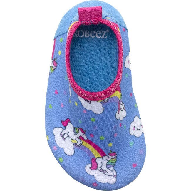 Unicorn Dreams Aqua Shoes, Light Blue - Booties - 6