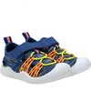 Space Dye Sharks Sandals, Blue - Sandals - 1 - thumbnail