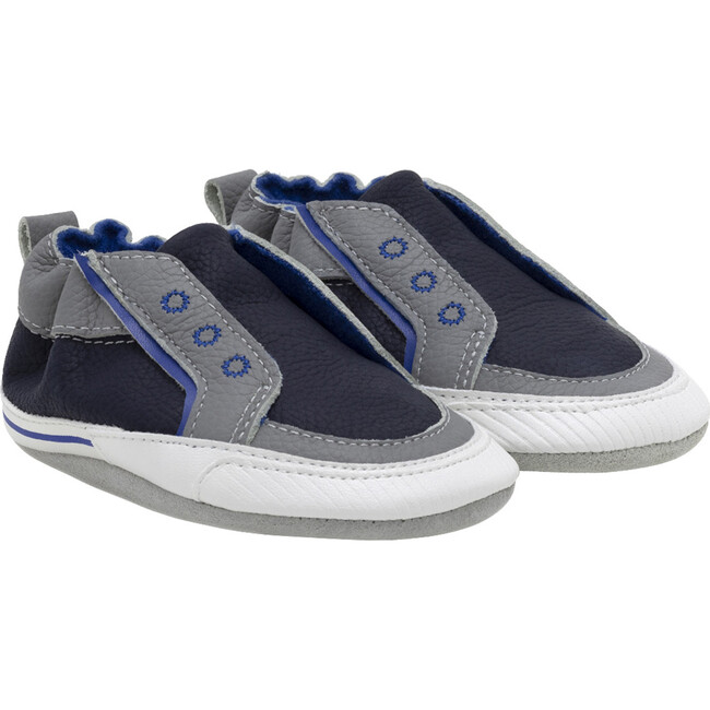 Stylish Steve Slip Ons, Navy - Slip Ons - 1
