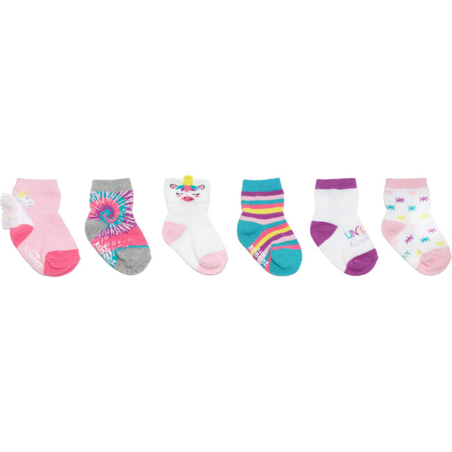 Magical Unicorn Socks 6 Pack, Rainbow - Socks - 1