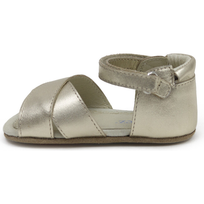 Riley, Gold - Crib Shoes - 2