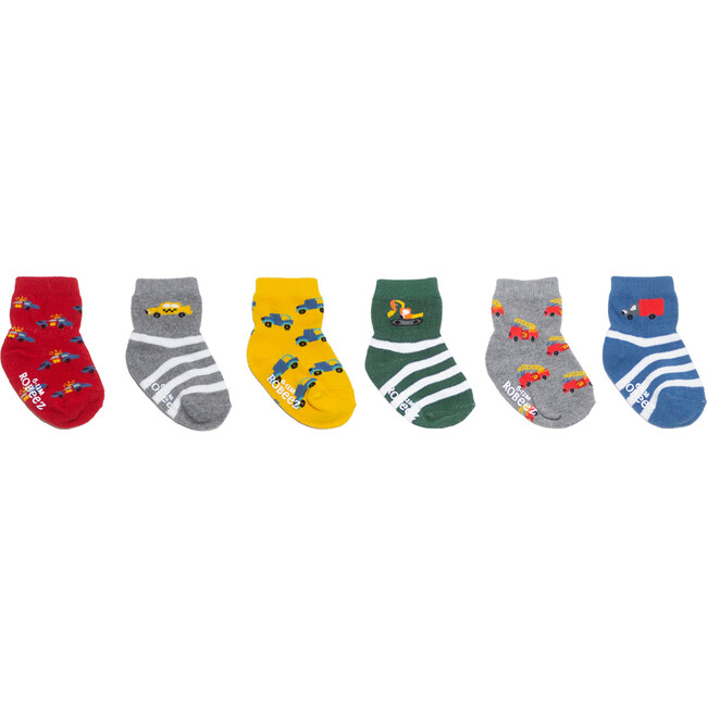 On The Move Socks 6 Pack, Primary - Socks - 1