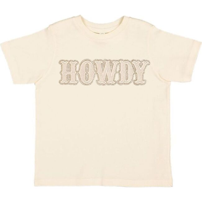 Howdy Patch Short Sleeve T-Shirt, Natural