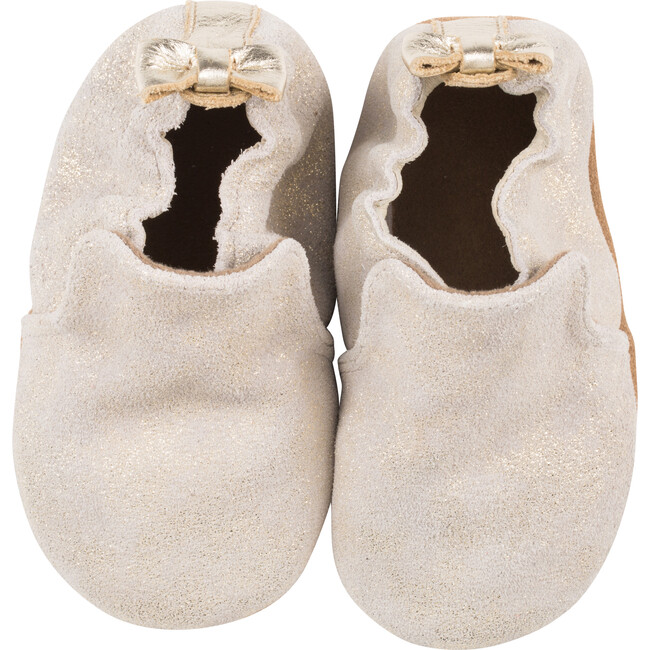 Pretty Pearl Soft Soles, Gold - Crib Shoes - 3