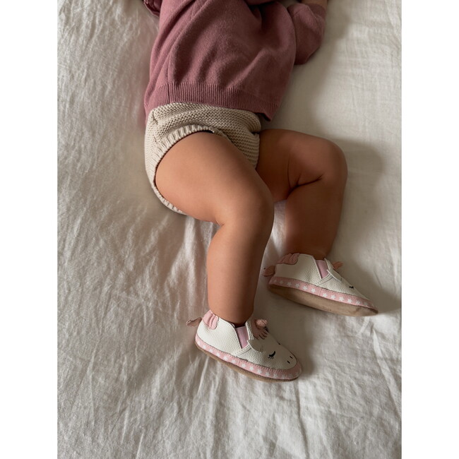 Evie Shoe, White - Crib Shoes - 2