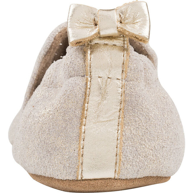 Pretty Pearl Soft Soles, Gold - Crib Shoes - 5