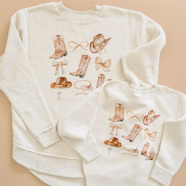 Cowgirl Cutie Women's Sweatshirt, Natural - Sweatshirts - 3