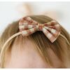 Gingham Printed Tulle Bow Baby Headband, Multi - Headbands - 3