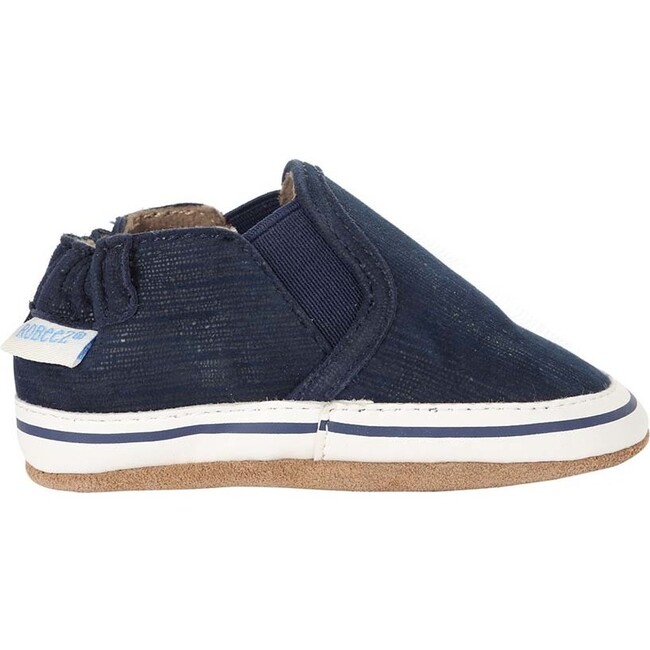 Liam Soft Soles, Navy - Crib Shoes - 3