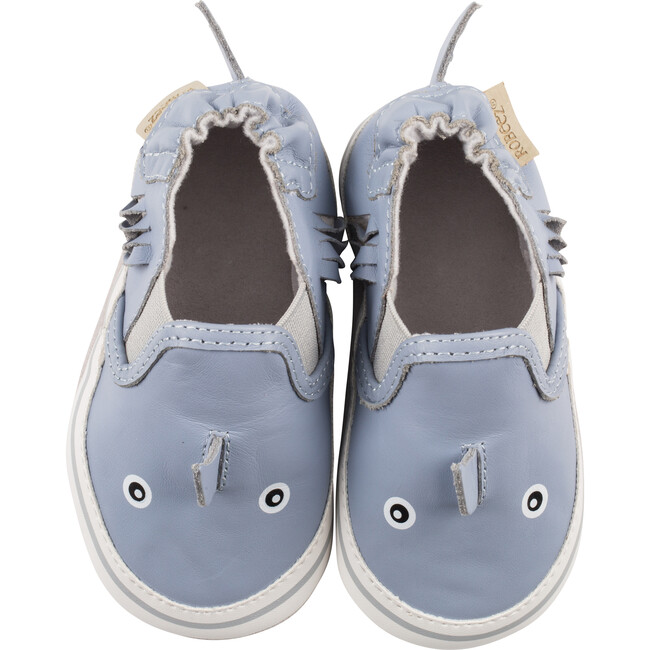 Sebastian Shark Soft Soles, Blue - Crib Shoes - 7