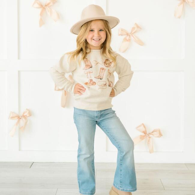 Cowgirl Cutie Sweatshirt, Natural - Sweatshirts - 4