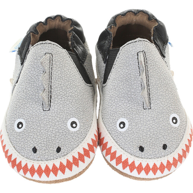 Dino Dan Soft Soles, Grey - Slip Ons - 7