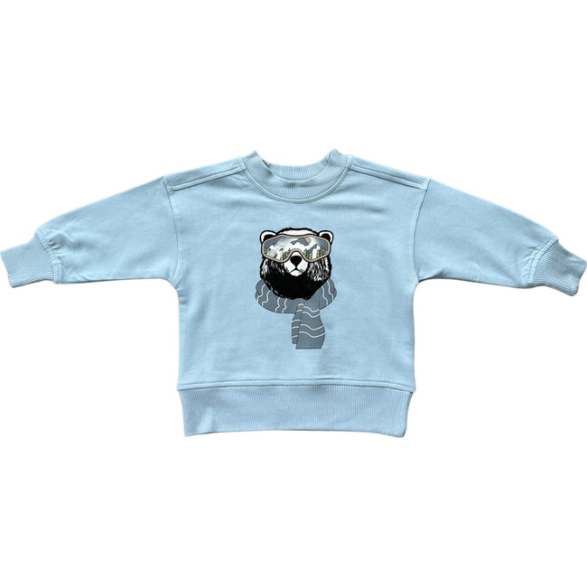 Boxy Sweatshirt Ski Bear