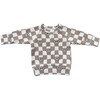 Boy's Raglan Sweatshirt Smiley Check in Portabella - Sweatshirts - 1 - thumbnail